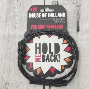 House of Holland Hold Me Back PVC Knot Headband 2